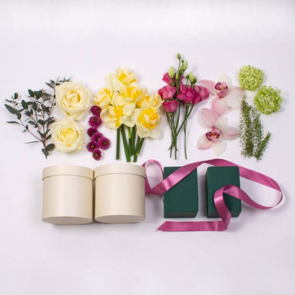 KIT3 Kit DIY Aranjament floral 2 prietene